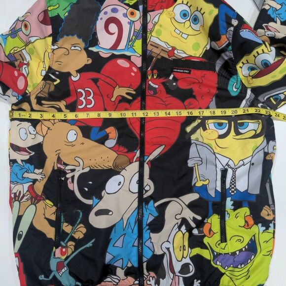 Members Only x Nickelodeon Hooded Full Zip Jacket Size M Rugrats Spongebob Rocko - Picture 11 of 13